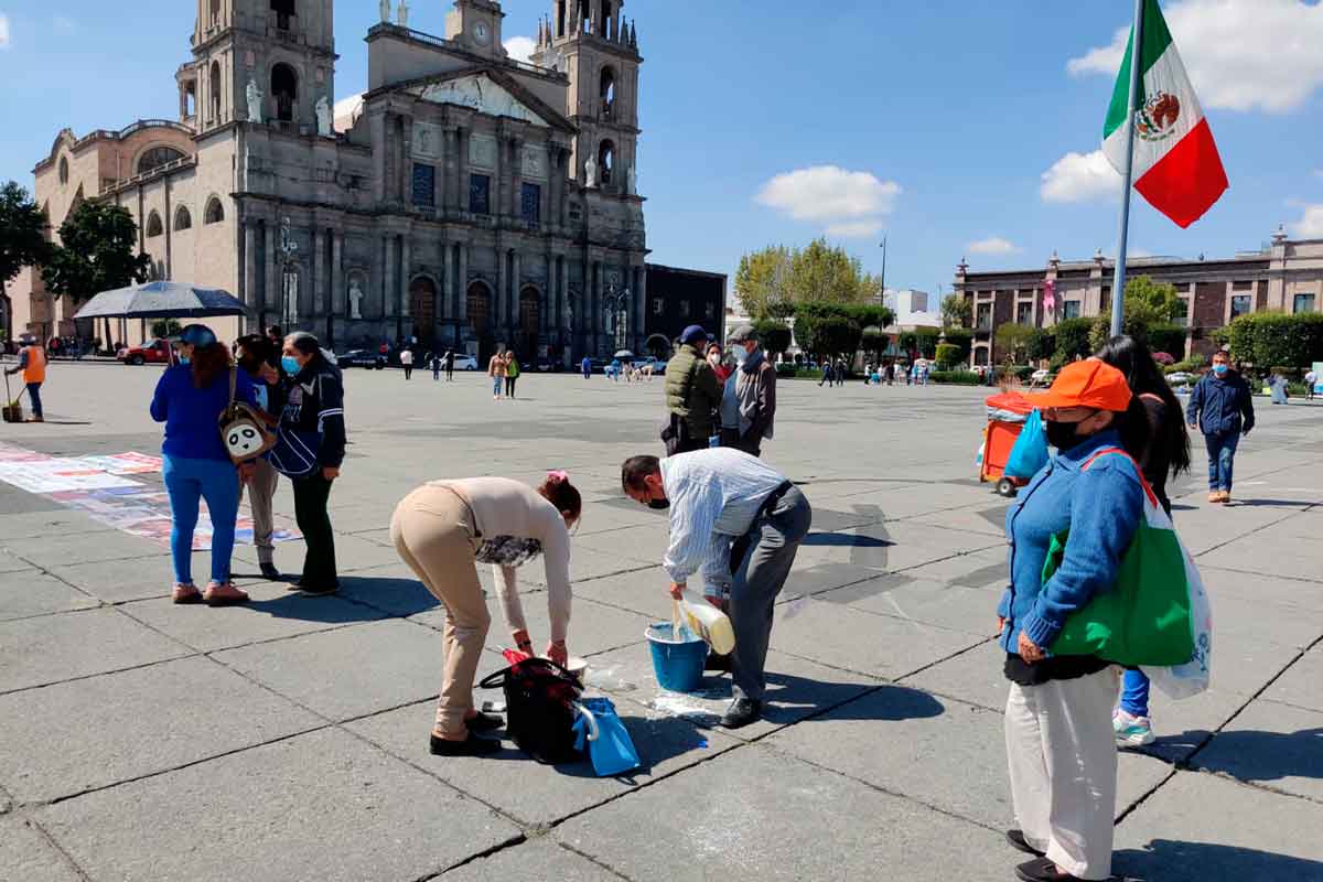 ‘Los Nadies del Edomex’ Protesta en Plaza de los Mártires en Toluca. Libertad para los nadies presos injustamente en penales del Estado de México