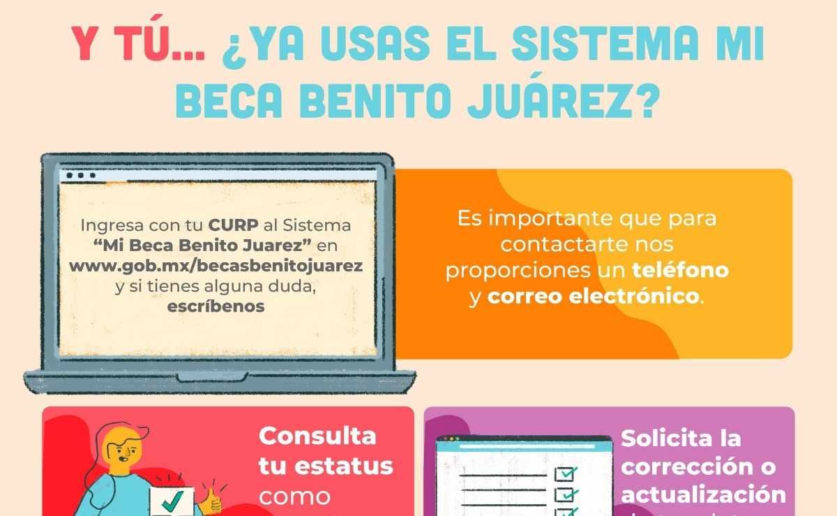 Ingresa al sistema Mi Beca Benito Juárez para preescolar, primaria y secundaria