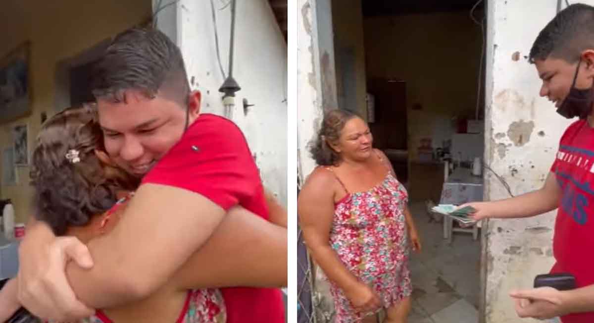 Video viral YouTube, joven regala su primera quincena a su madre