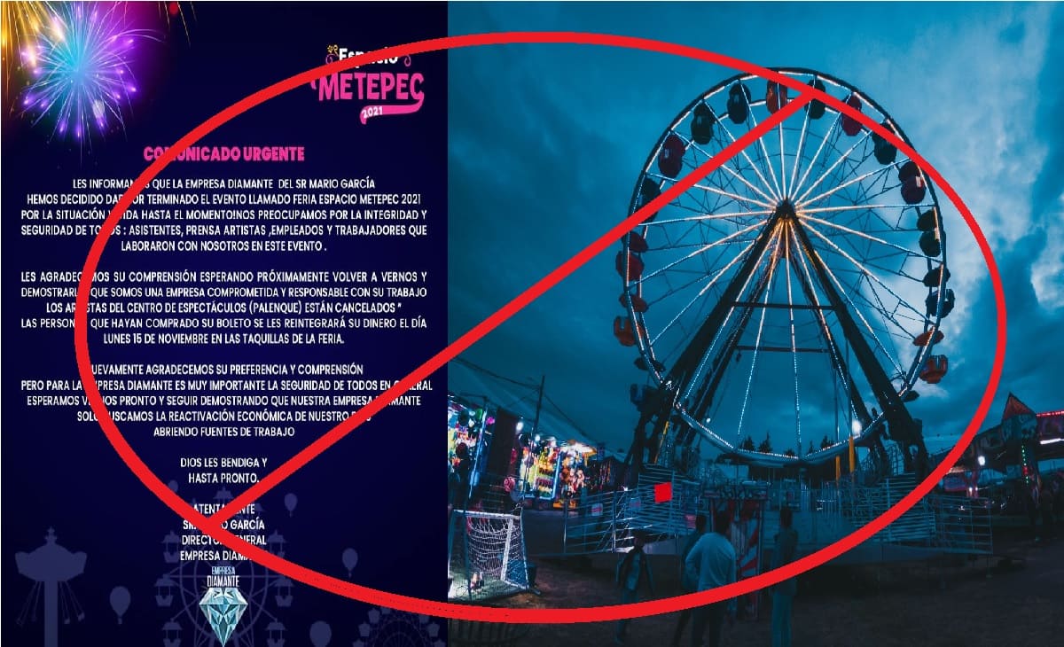 Cancelan Feria de Metepec 2021: ¿Regresarán el dinero de los boletos?
