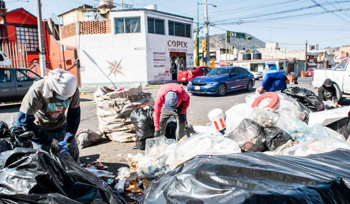 ¡Inician trabajos de recolección de basura en calles de Toluca!