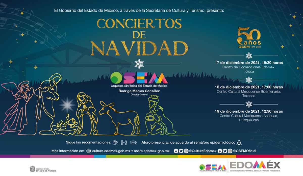 Asiste a alguno de los conciertos de Navidad que la Orquesta Sinfonía del Estado de México tiene para ti: ¡Aquí todos los detalles!