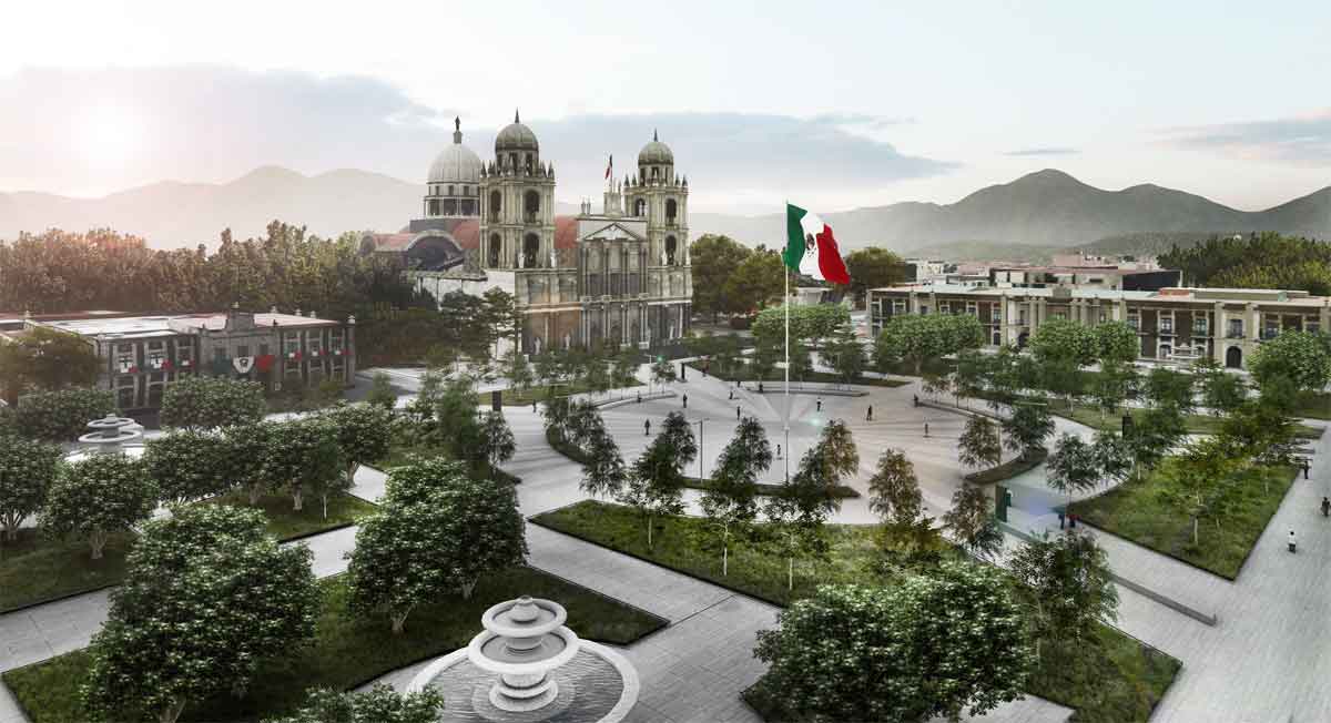 Preparan macroproyecto en Plaza de Los Mártires en Toluca