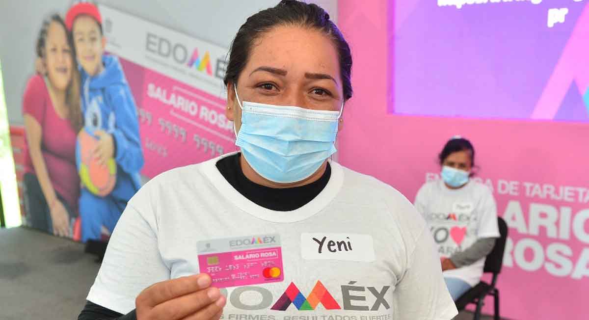 entrega de salario rosa en el estado de mexico con 2 mil 400 pesos