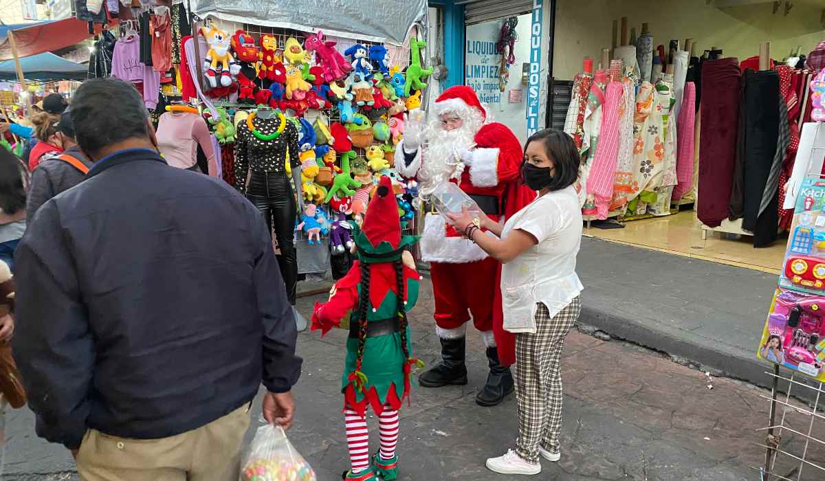Santa Claus esta de visita en algunos municipios del EdoMéx