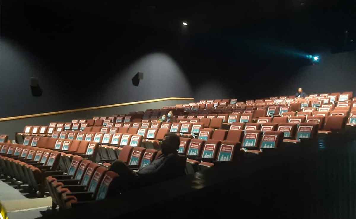 Sala 1 de la cineteca reapertura después de la pandemia
