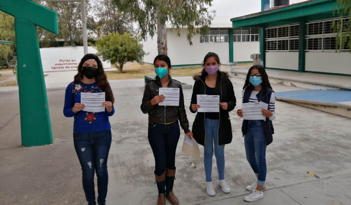 Alumnas beneficiarias de la Beca Benito Juárez 2022