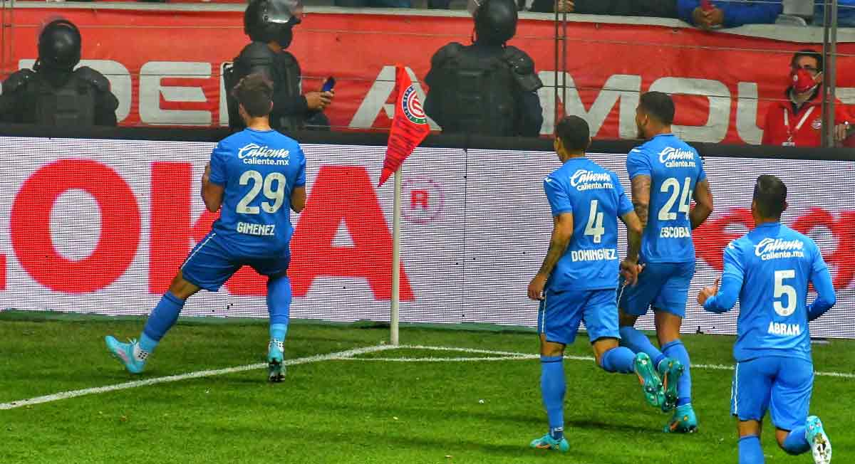 Toluca FC se desploma de local con marcador abultado ante Cruz Azul