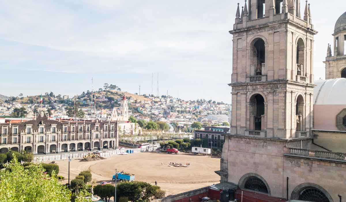 Se esperaba que la Nueva Plaza de los Mártires en Toluca estuviera lista para los 500 años de la ciudad; hasta ahora, ¡estos son los avances!