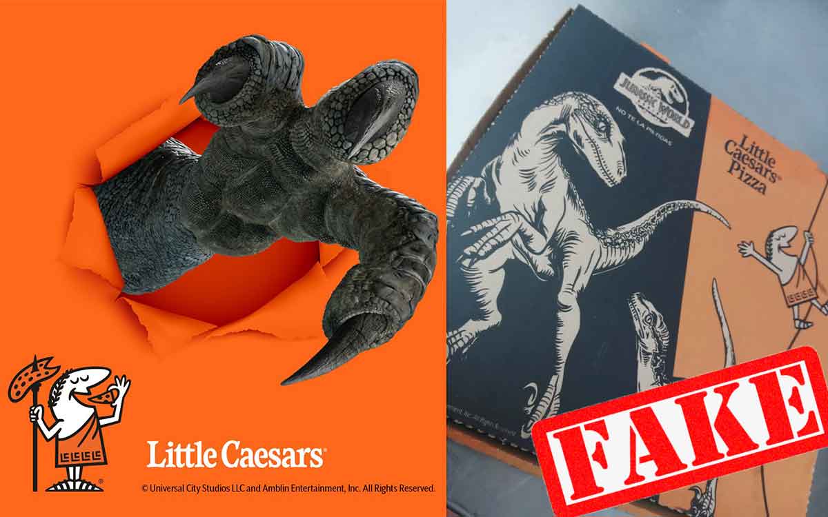 Viral: Campaña Jurassic World de Little Caesars decepciona a clientes
