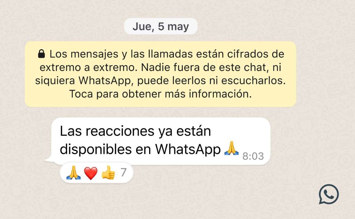 Se podrá reaccionar con emojis con esta nueva actualización de WhatsApp 2022