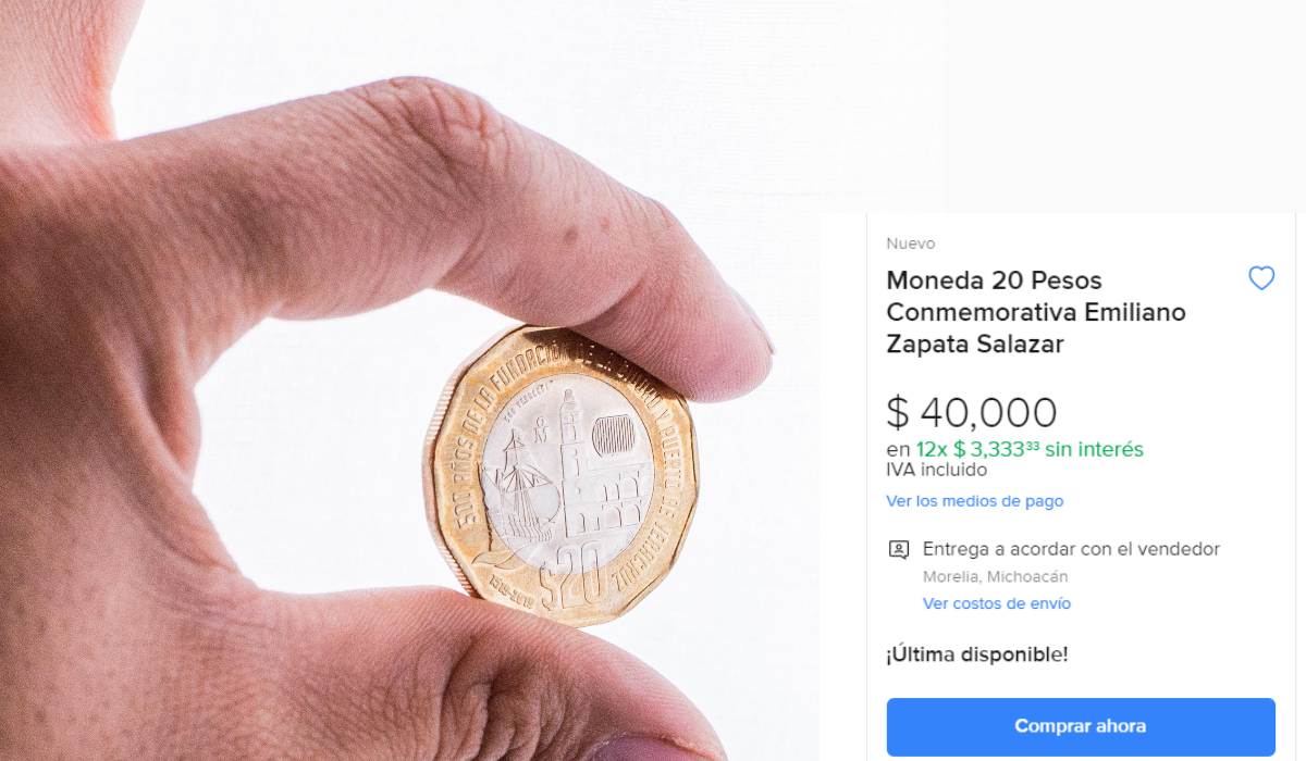 Moneda de $20 pesos vale más de $40 mil, ¿Dónde venderla? 