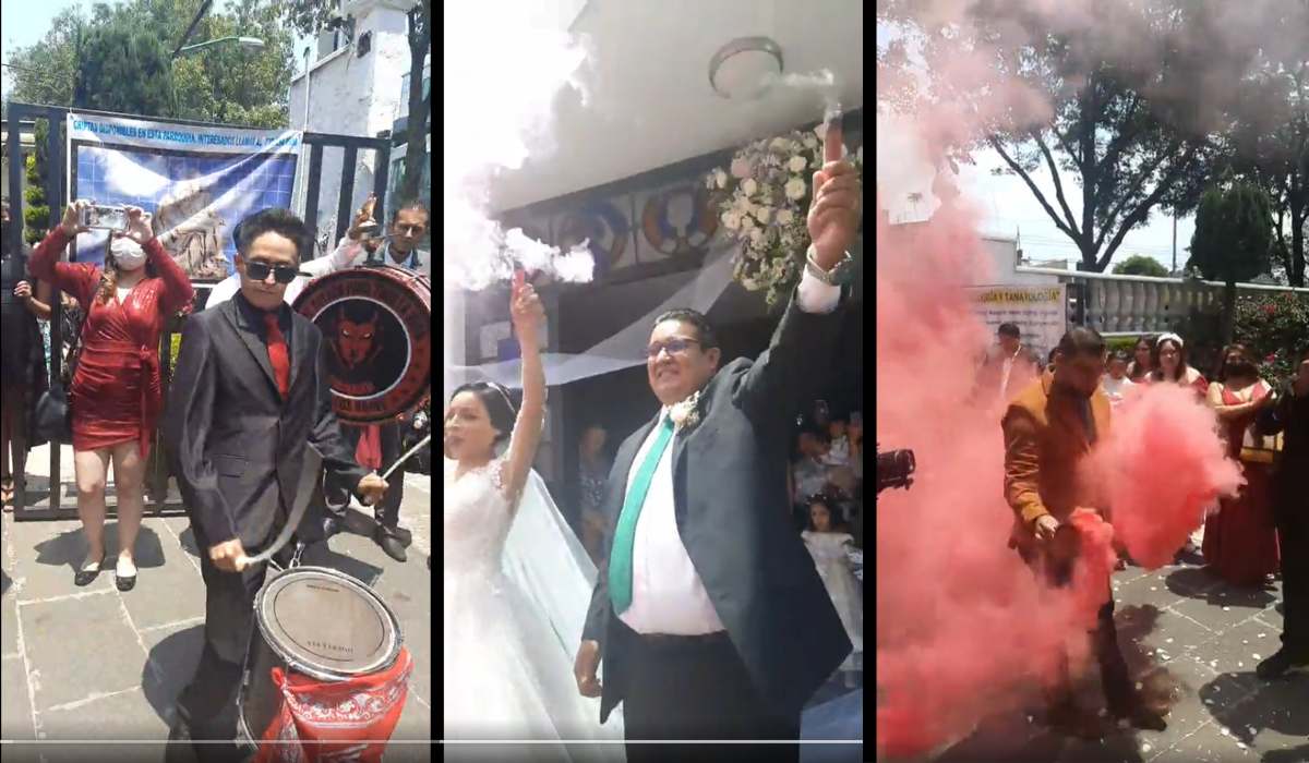 La boda perfecta no exis… novios se casan al ritmo de la perra brava en Toluca