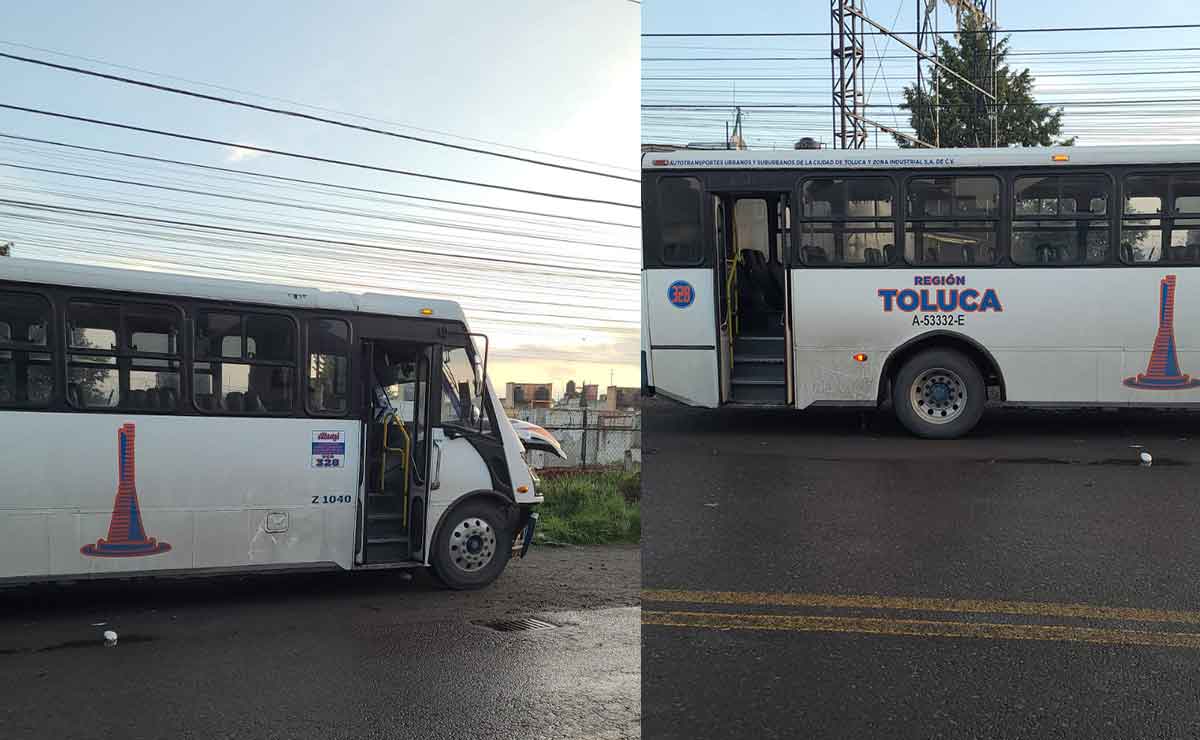 Camión Atsuzi choca contra carro de una joven y no le paga los daños en Toluca