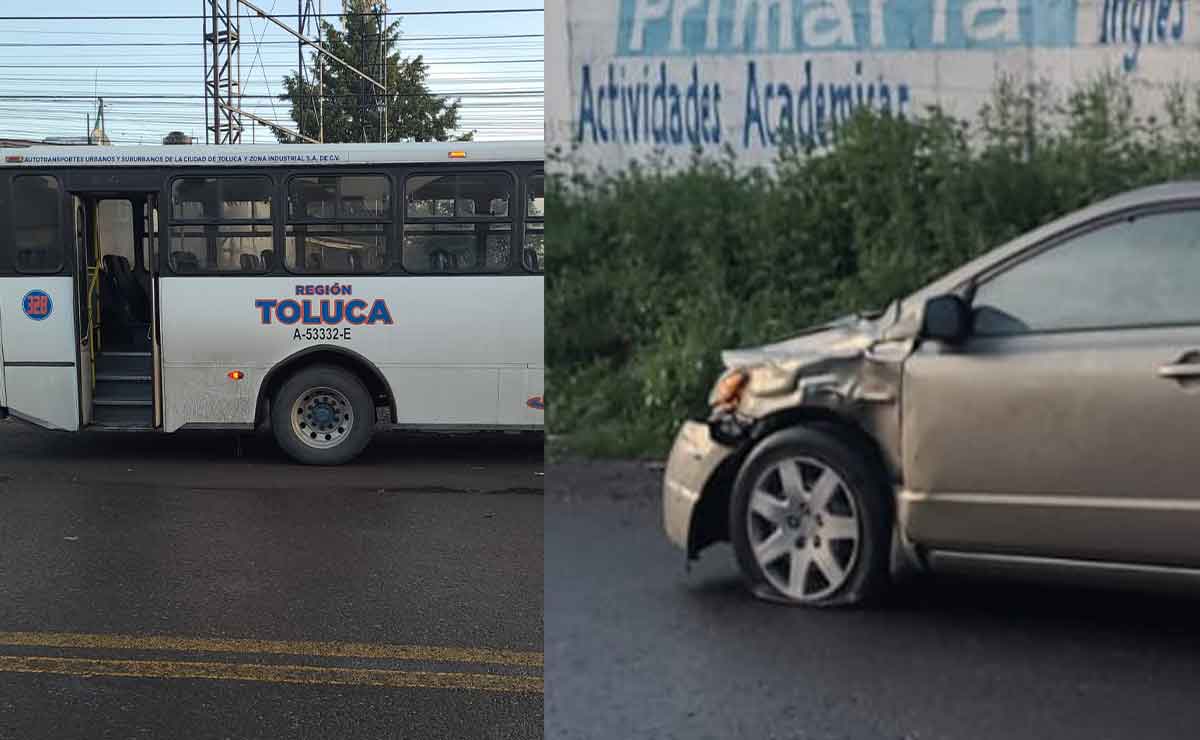 Vehículo de joven que chocó contra camión atsuzi en Toluca