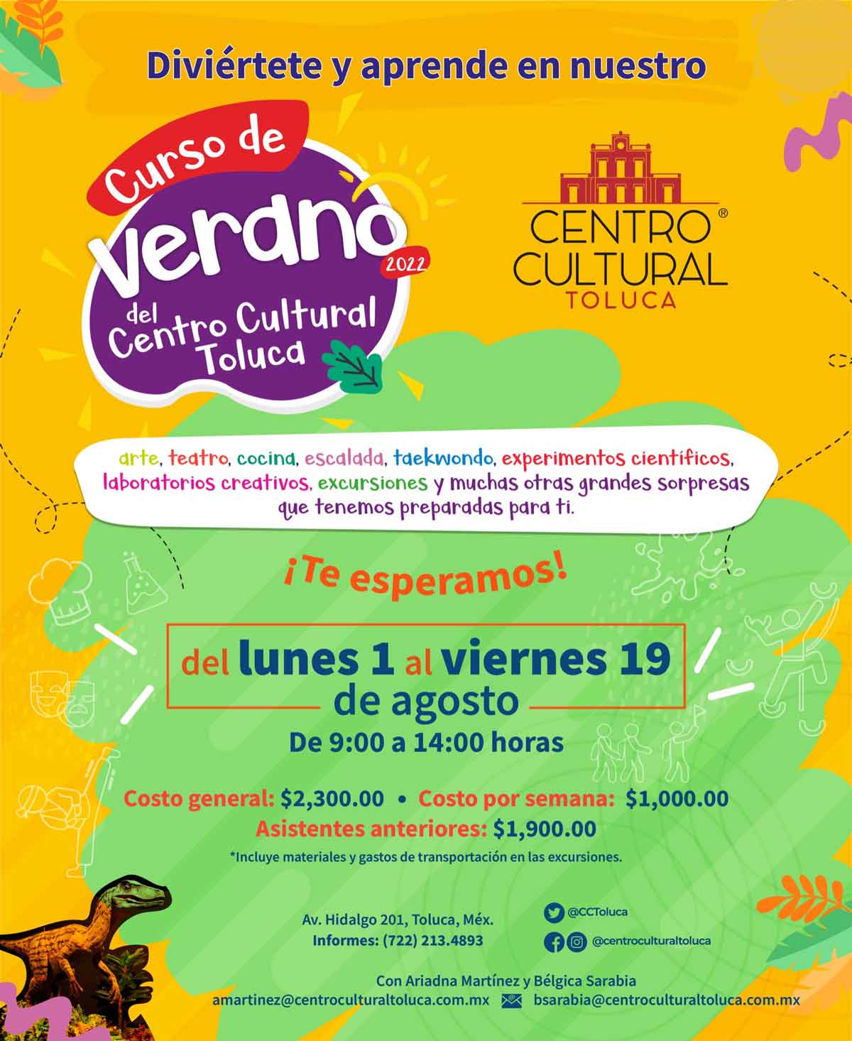 Cartel del Centro Cultural Toluca