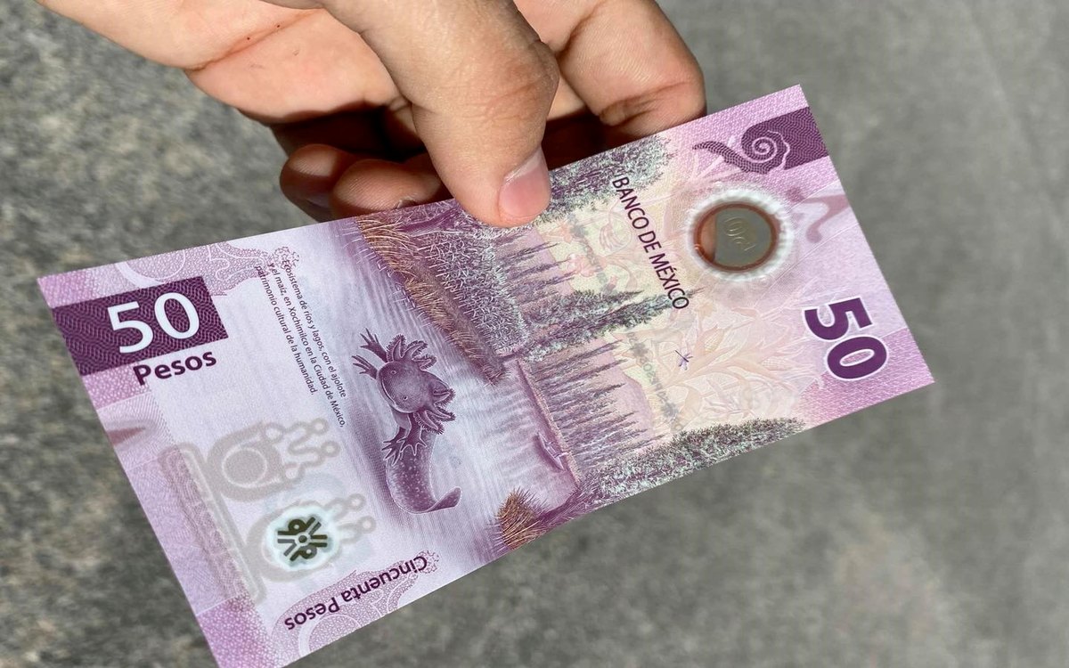¿Dónde venden los billetes de 50 pesos de ajolote en México?