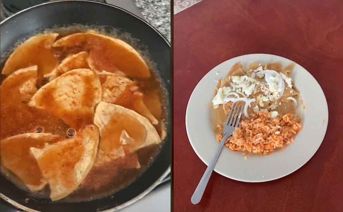 ¿Es real? Video de TikTok indigna a mexicanos por cómo preparan chilaquiles con valentina