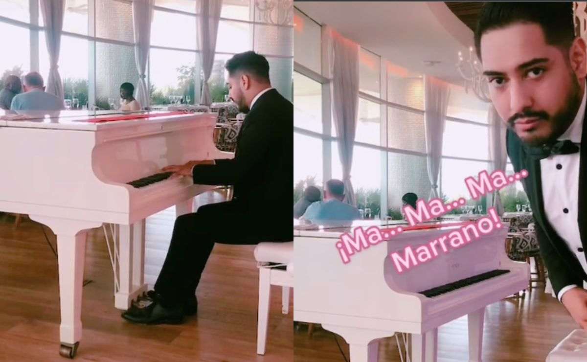 Video Viral de pianista tocando 'El Ansioso' de Grupo Marrano en restaurante de lujo
