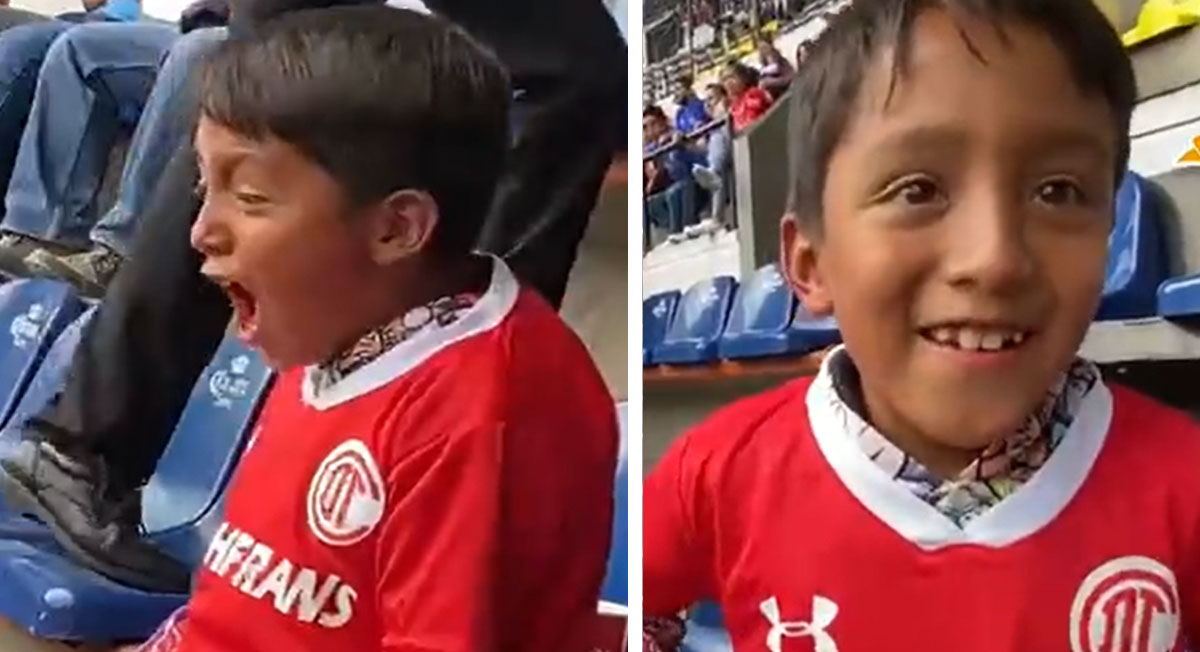 ¡Este niño nos representa! Toluca FC busca al eufórico niño del Estadio Azteca