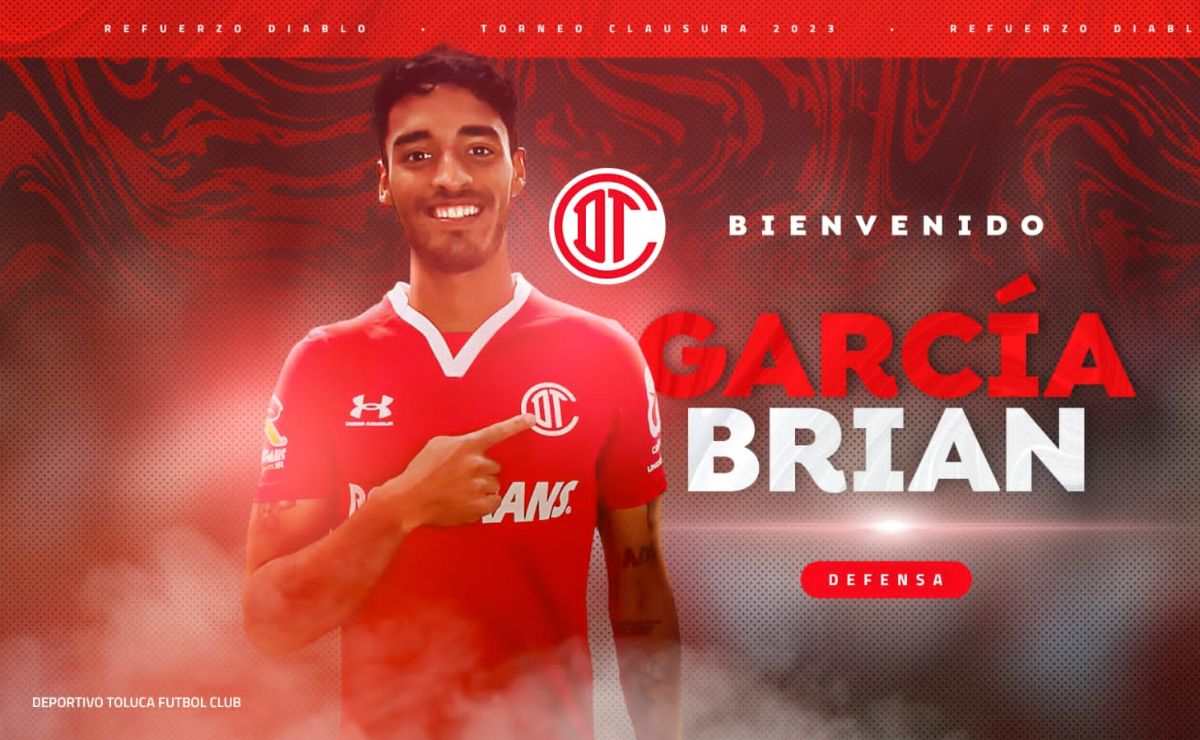 ¿Quién es Brian García, el nuevo refuerzo del Toluca FC?
