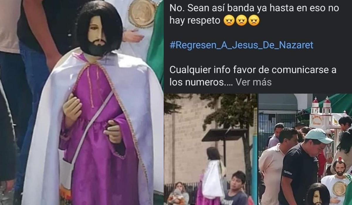 Roban imagen de Jesús de Nazaret en iglesia de Toluca