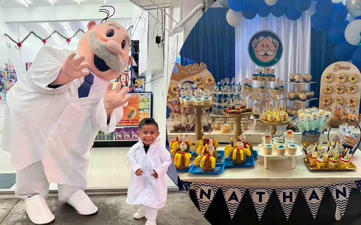 Niño se disfraza del Dr.Simi y festeja cumpleaños con “Simi Fest”