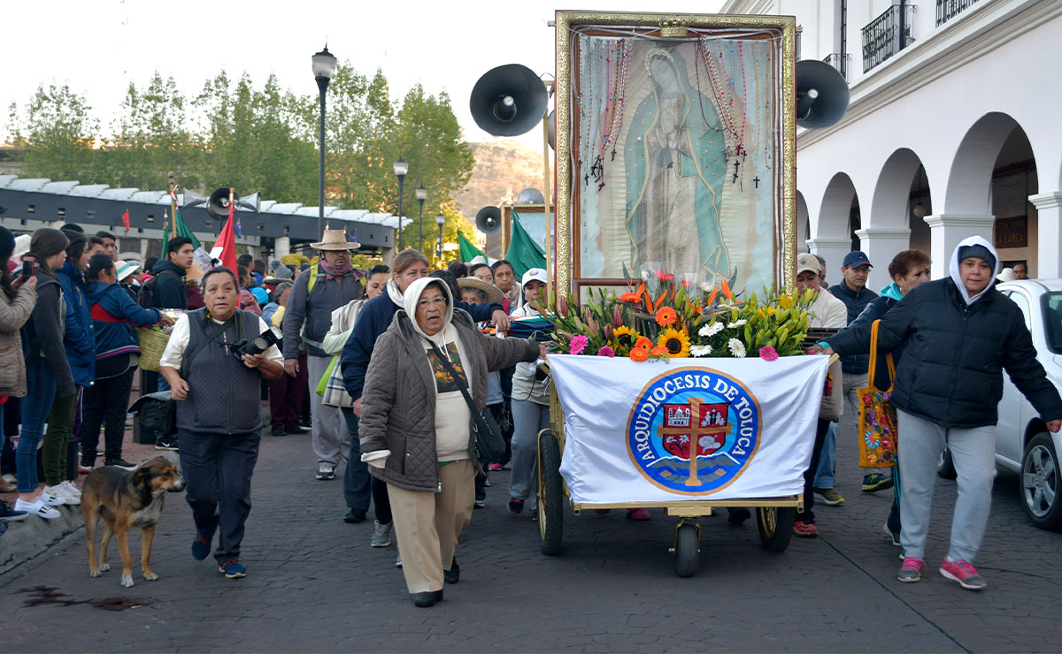 ¡Toma tus precauciones! Habrá peregrinación en Toluca hacia la Basílica de Guadalupe