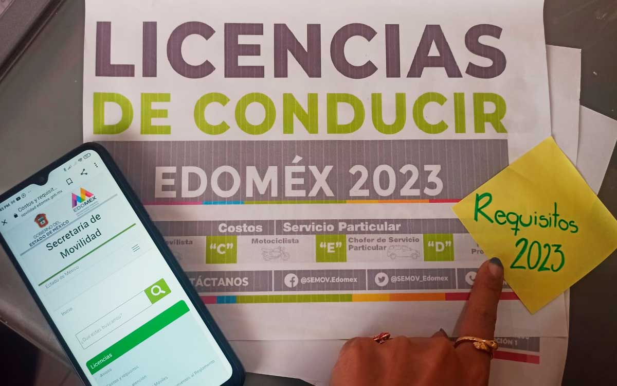 ¿Qué documentos necesito para sacar la licencia en el Estado de México 2023?