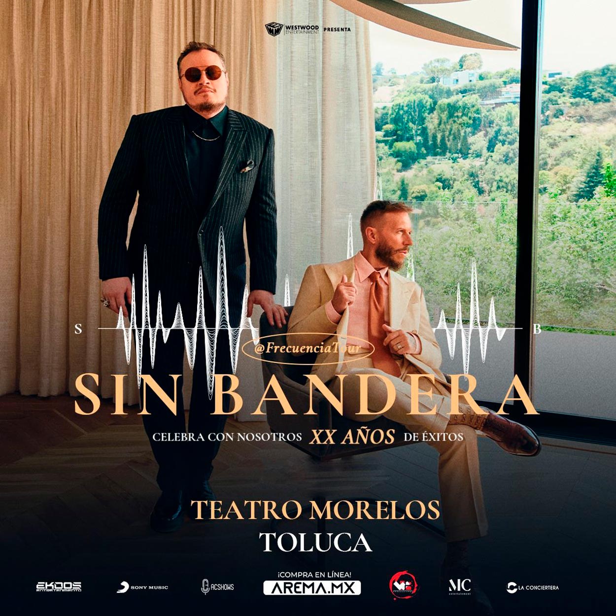 ¡Sin Bandera se presentará en Toluca como parte de su nuevo tour!