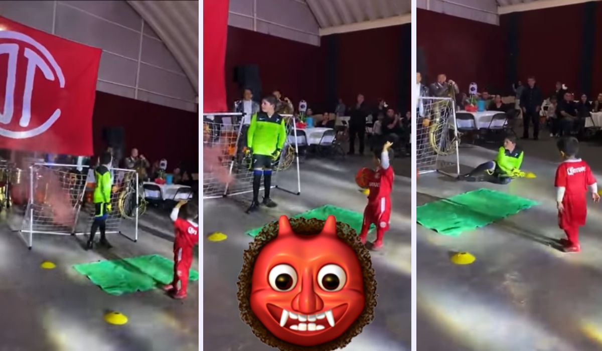 “Rojo desde la cuna”, Niño tiene fiesta temática del Toluca FC y se hace viral 