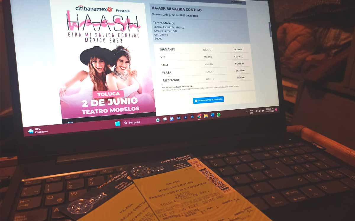 ¿Todavía quedan boletos para el concierto de Ha Ash en Toluca 2023?